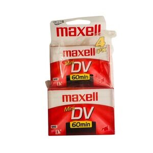 Maxell 3 Pack Mini‎ DV 60 Minute Blank Tapes Camcorder Video Recording New